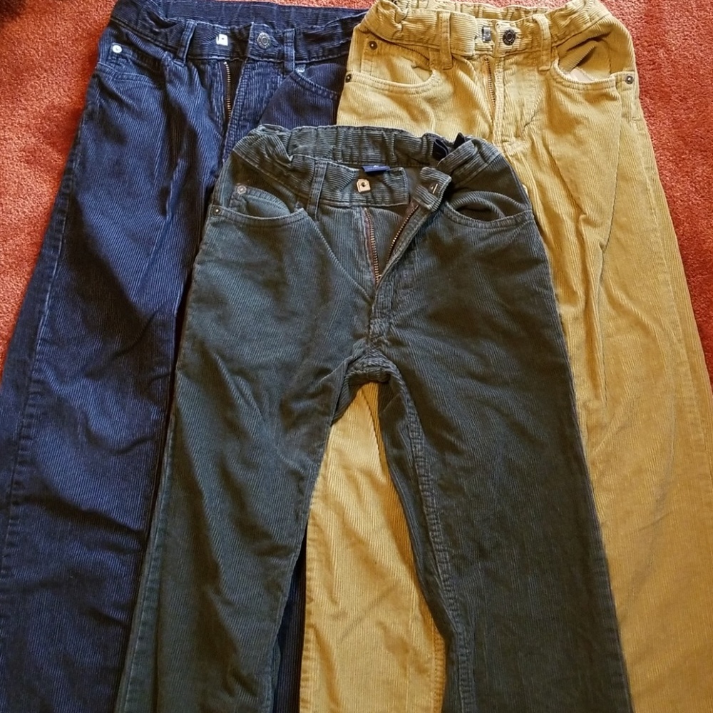 3 pairs of Gap kids corduroy pants